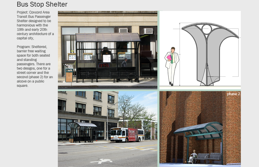 Urban Bus Stop Shelter